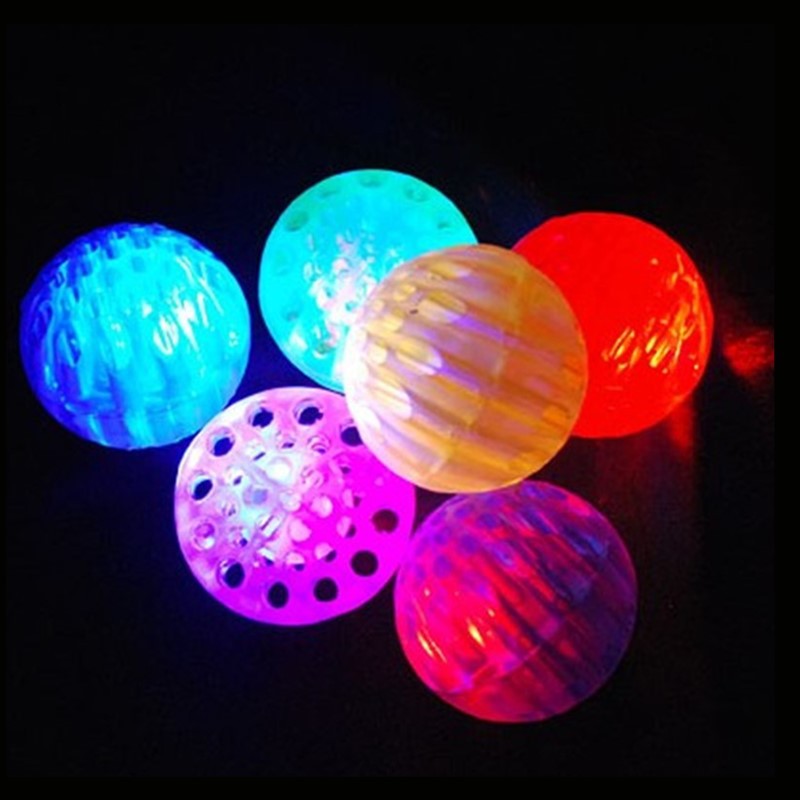 Bola de juguete para perros flash resistente a la mordedura de perro de agujero de panal de alta elasticidad Bola de mordedura de perro CE ROHS juguete para mascotas