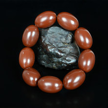 新疆天然男款玉石手串正品金丝玉泥石枣珠手链克拉玛依戈壁玉批发