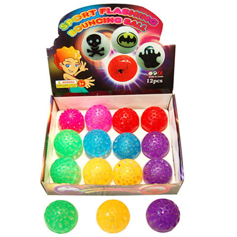 Bola de juguete para perros flash resistente a la mordedura de perro de agujero de panal de alta elasticidad Bola de mordedura de perro CE ROHS juguete para mascotas