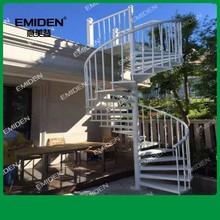 深圳室外钢结构旋转楼梯/别墅户外欧式旋转梯/别墅阳台钢梯