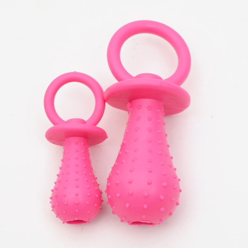 Juguete Molar de Chupete para Mascotas de TPR Interactivo para Perros y Gatos