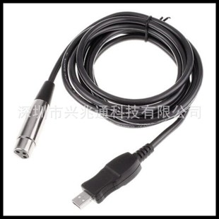 USB�DXLR �����L�B�Ӿ� USB to XLR Microphone Mic Link Cable