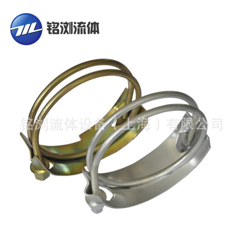船舶工业胶管喉箍 碳钢管夹 老虎夹 大口径波纹管管卡
