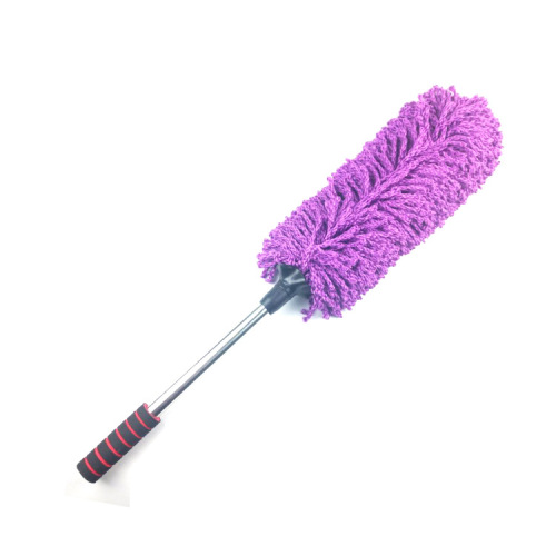 Car cleaning supplies, wax brush, dust removal wax handle, car wax mop cleaning brush, car round telescopic large wax brush