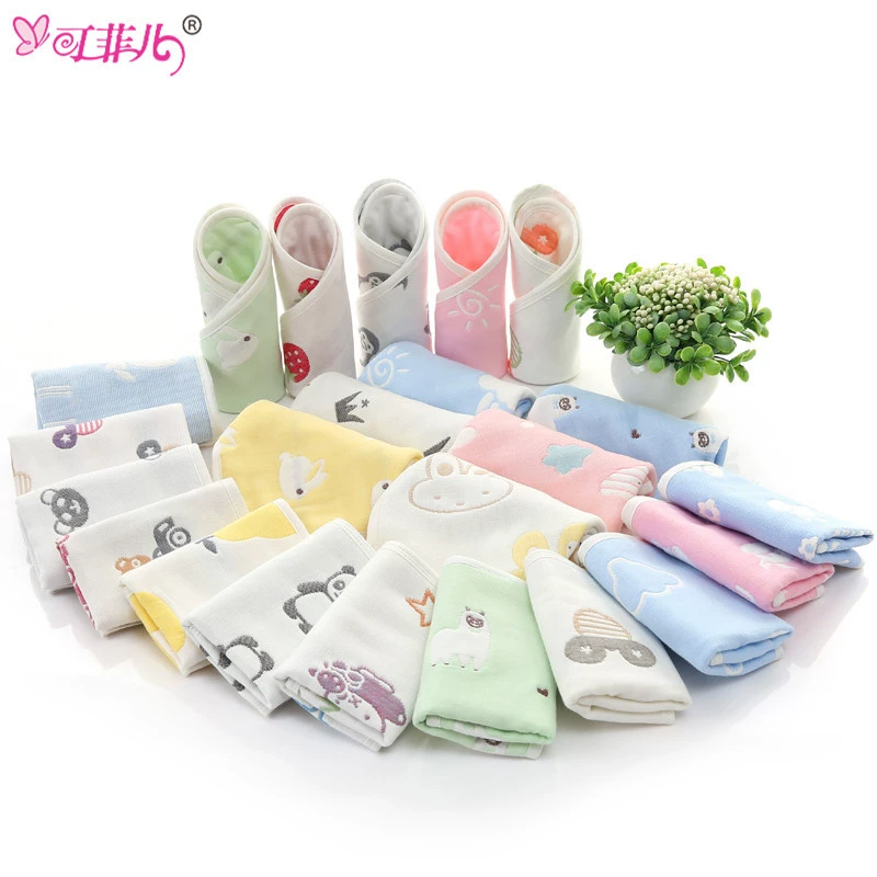 Gauze cotton scarf, children's eating bib, towel, baby hygiene product, wet wipes for kindergarten, wholesale