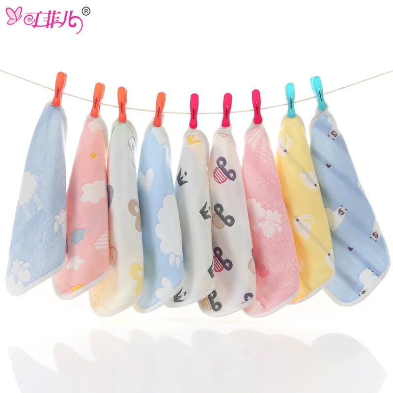 Gauze cotton scarf, children's eating bib, towel, baby hygiene product, wet wipes for kindergarten, wholesale