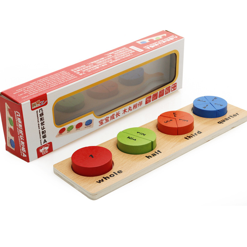 Madera de los niños forma geométrica columna juego bloques construcción ayuda enseñanza educación temprana bebé educación juguetes al por mayor