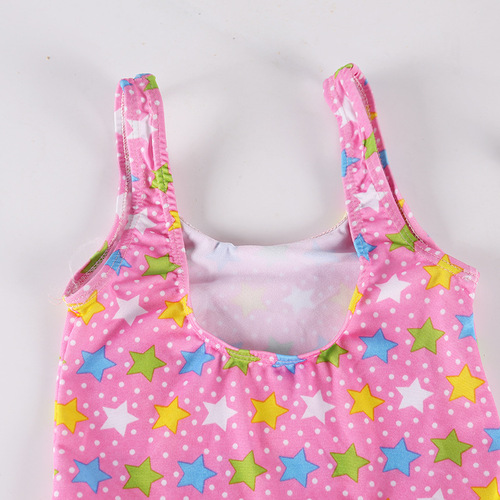 Baby unisex swimwear triangle shorts, small to medium/large children's dress style for girls aged 1-9, hot spring swimming suit batch