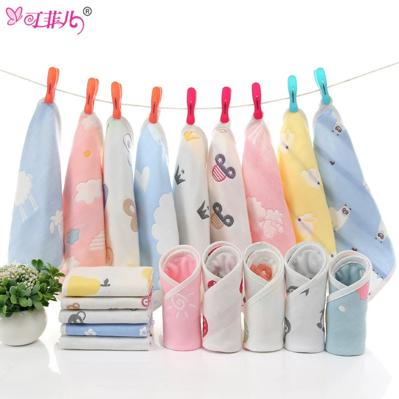Gauze cotton scarf, children's eating bib, towel, baby hygiene product, wet wipes for kindergarten, wholesale
