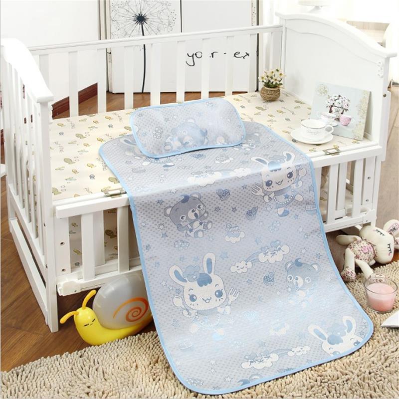 cooling cartoon children's silk summer foldable mat for early age