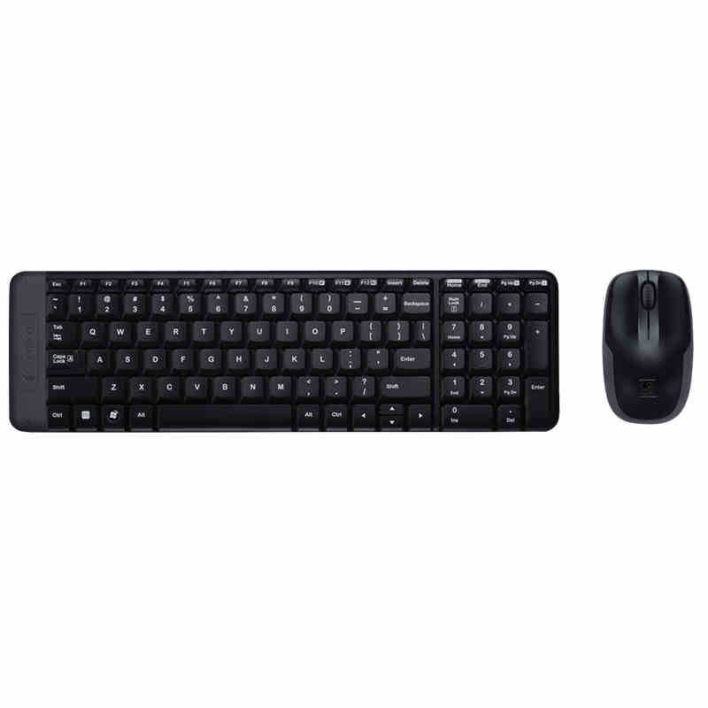 Set de Teclado y Ratón Inalámbrico Logitech MK220, Set de Teclado y Ratón Inalámbrico para Oficina