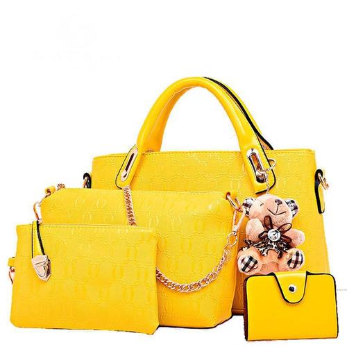 Women's bag  new European and American fashion four-piece set of mother-in-law bag large capacity single shoulder portable crossbody bag manufacturer wholesale