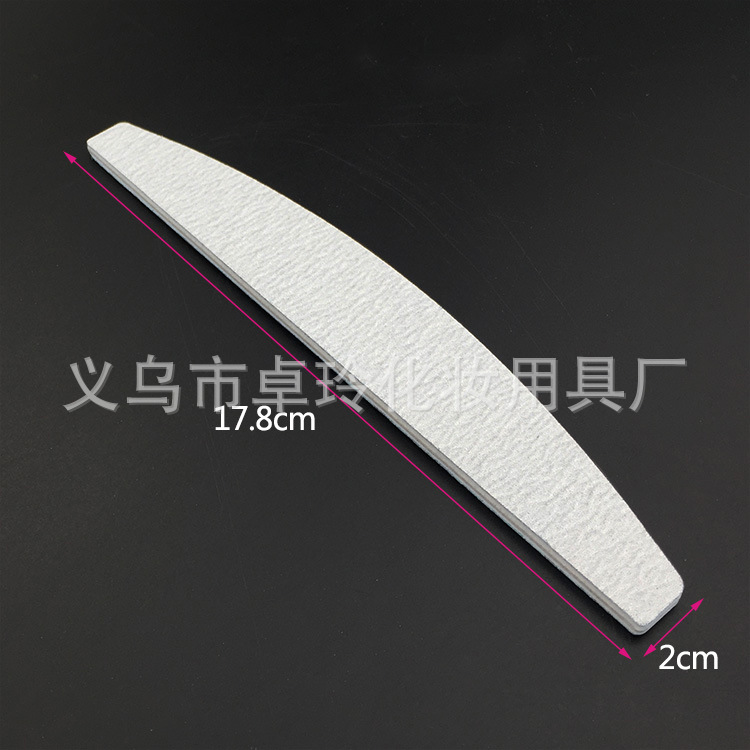 Durante todo el año en stock Archivo de rayas de cebra Super resistente al desgaste recubrimiento manicura frotar tira de cuchillo en forma de tira de arena blanca gris