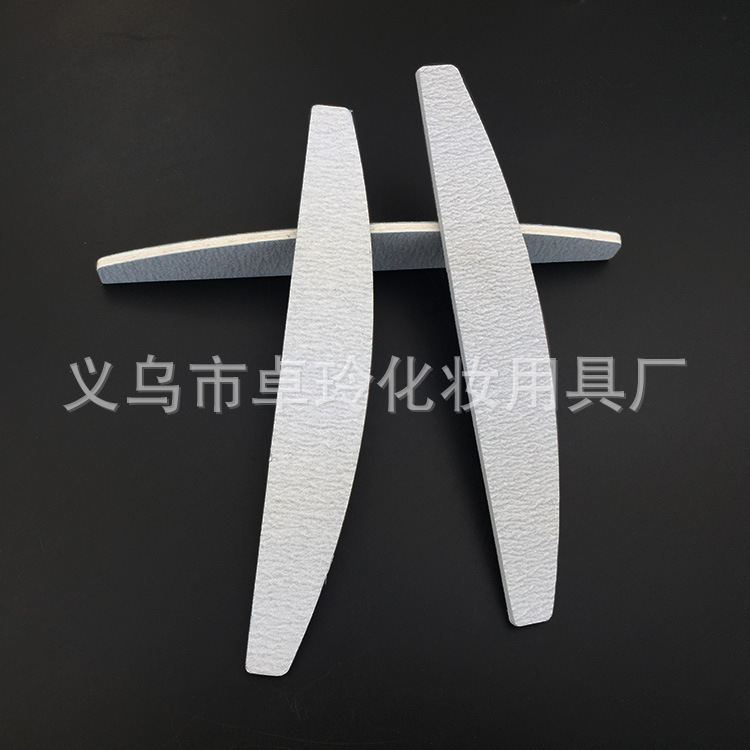 Durante todo el año en stock Archivo de rayas de cebra Super resistente al desgaste recubrimiento manicura frotar tira de cuchillo en forma de tira de arena blanca gris