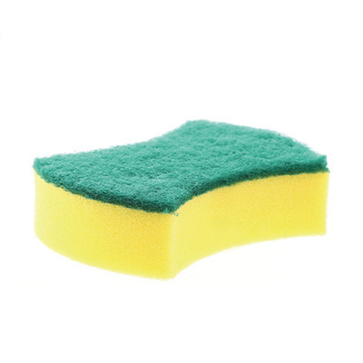 Double-Sided Decontamination Cleaning Sponge Magic Scouring Pad Kitchen Pot Washing Brush Dishwashing Sponge Single Piece