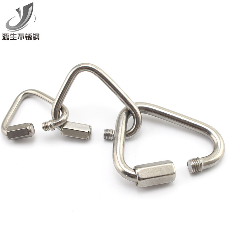 源生304不锈钢三角连接环 快速接环 绳索连接环快挂 扣子m4M5M6M8