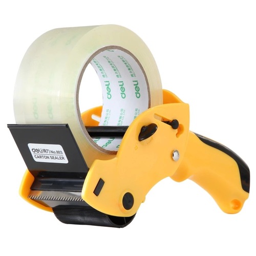 Deli 803 labor-saving box sealer tape machine 6cm transparent tape cutter handheld packer packer