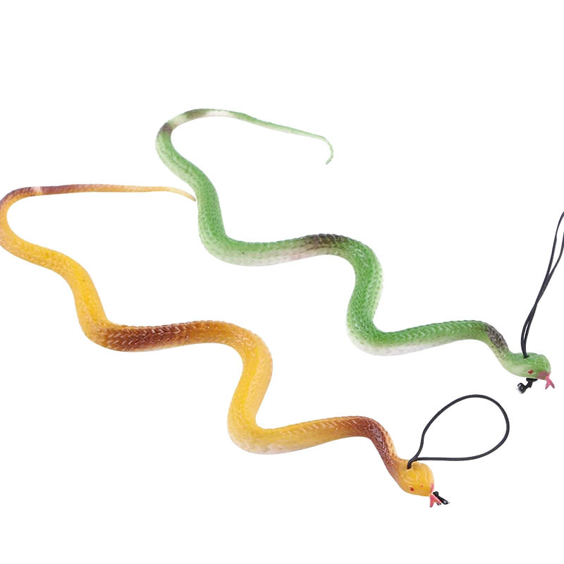 168,42 simulación pequeña serpiente de goma falsa serpiente colgante puesto juguete susto juguete al por mayor image 3