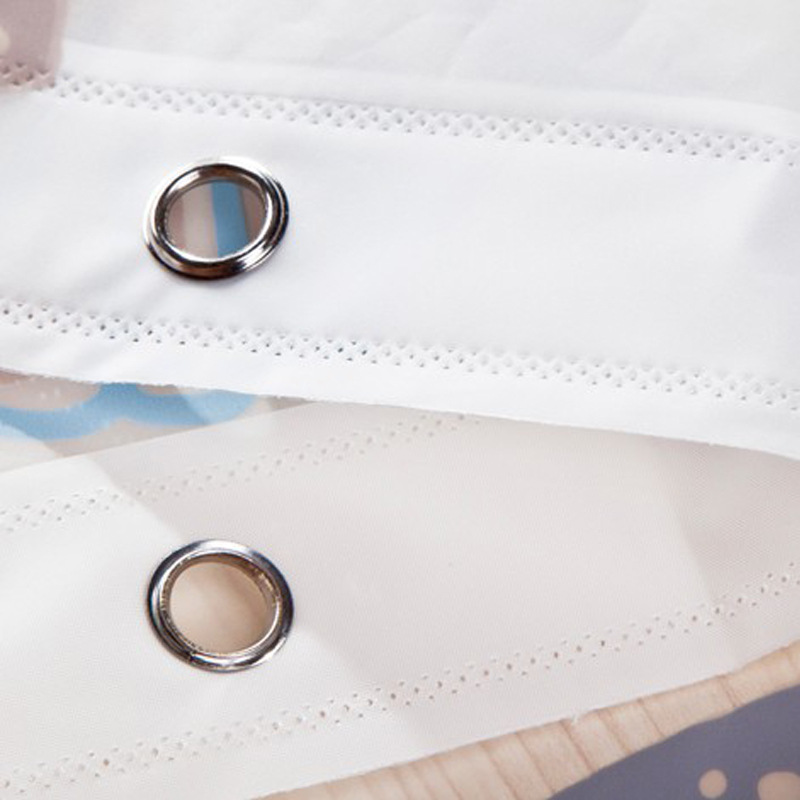 Cortina de Ducha para Hotel, de PEVA, con Diseño de Estrella de Mar, Impermeable, Cortina de Baño, Cortina Impresa, Cortina de Ducha para Baño