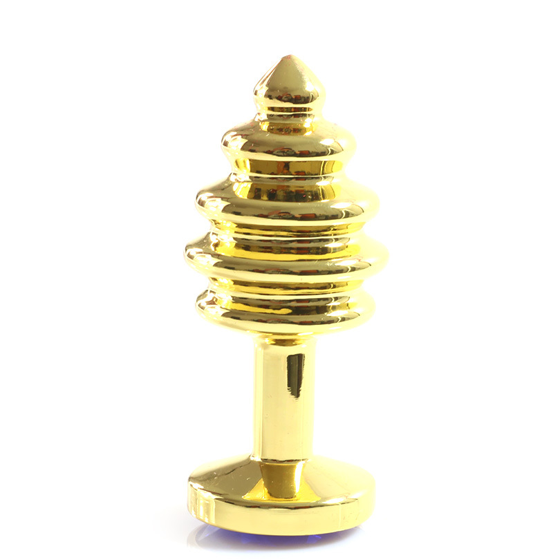 Pesado sólido Acero inoxidable anal plug G-spot anal masturbación anal perno oro tamaño pequeño adulto sexo herramienta