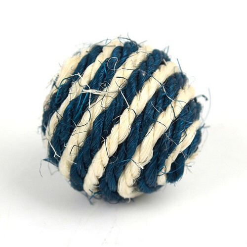 Amazon Striped Sisal Ball Wholesale Cat Toy Ball Cat Scratching Ball Pet Toy Funny Cat Walking Cat Toy Supplies