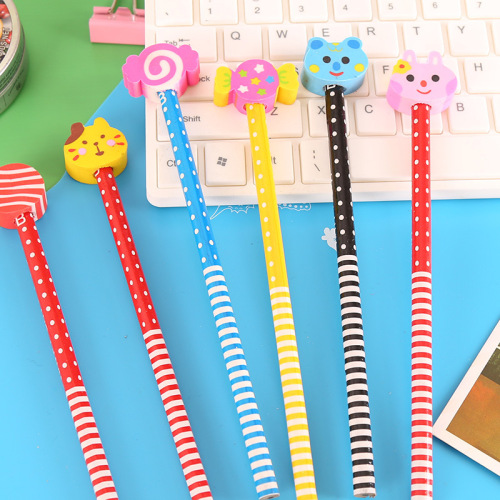 Korean Creative Stationery Cartoon Pencil HB Writing Constant Pencil Wholesale Student School Supplies Children's Gift Award