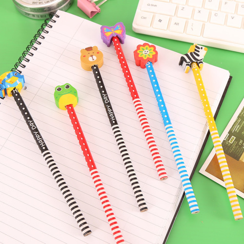 Korean Creative Stationery Cartoon Pencil HB Writing Constant Pencil Wholesale Student School Supplies Children's Gift Award