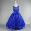 Summer colored dress for princess, European style, flowered, tutu skirt