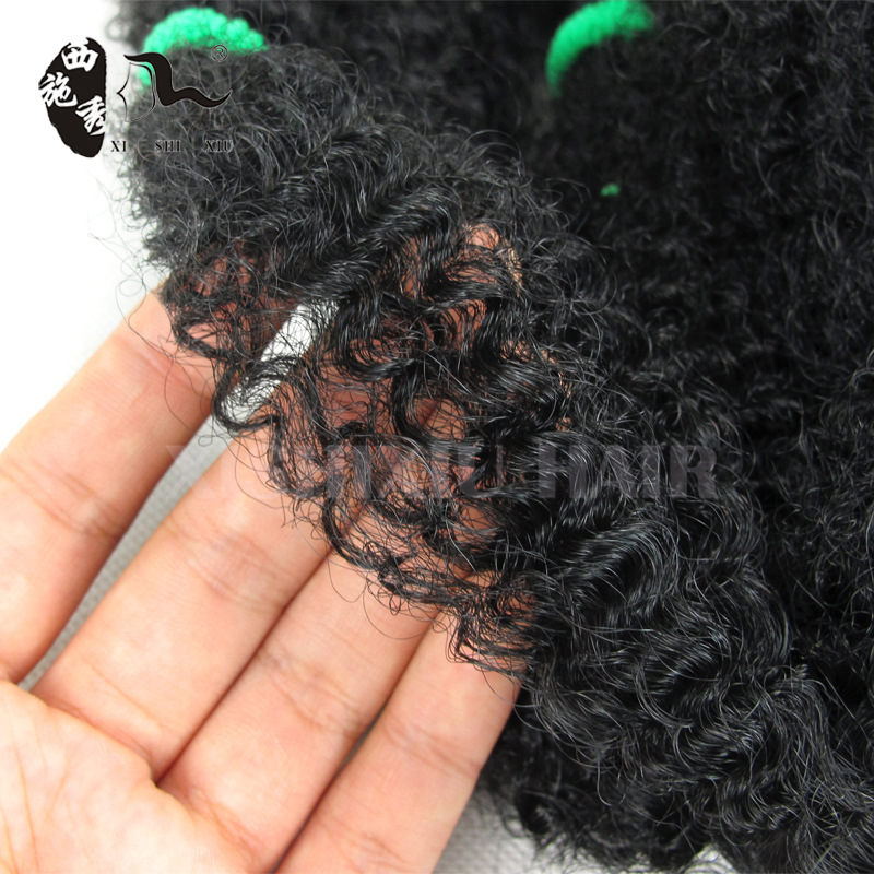 AliExpress Foreign Trade Chemical Fiber Wig afro kinky bulk Caterpillar Hair Extending Large Braid African Dirty Braid