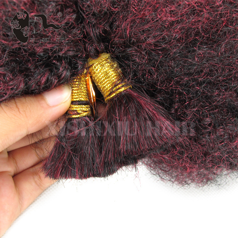 AliExpress Foreign Trade Chemical Fiber Wig afro kinky bulk Caterpillar Hair Extending Large Braid African Dirty Braid