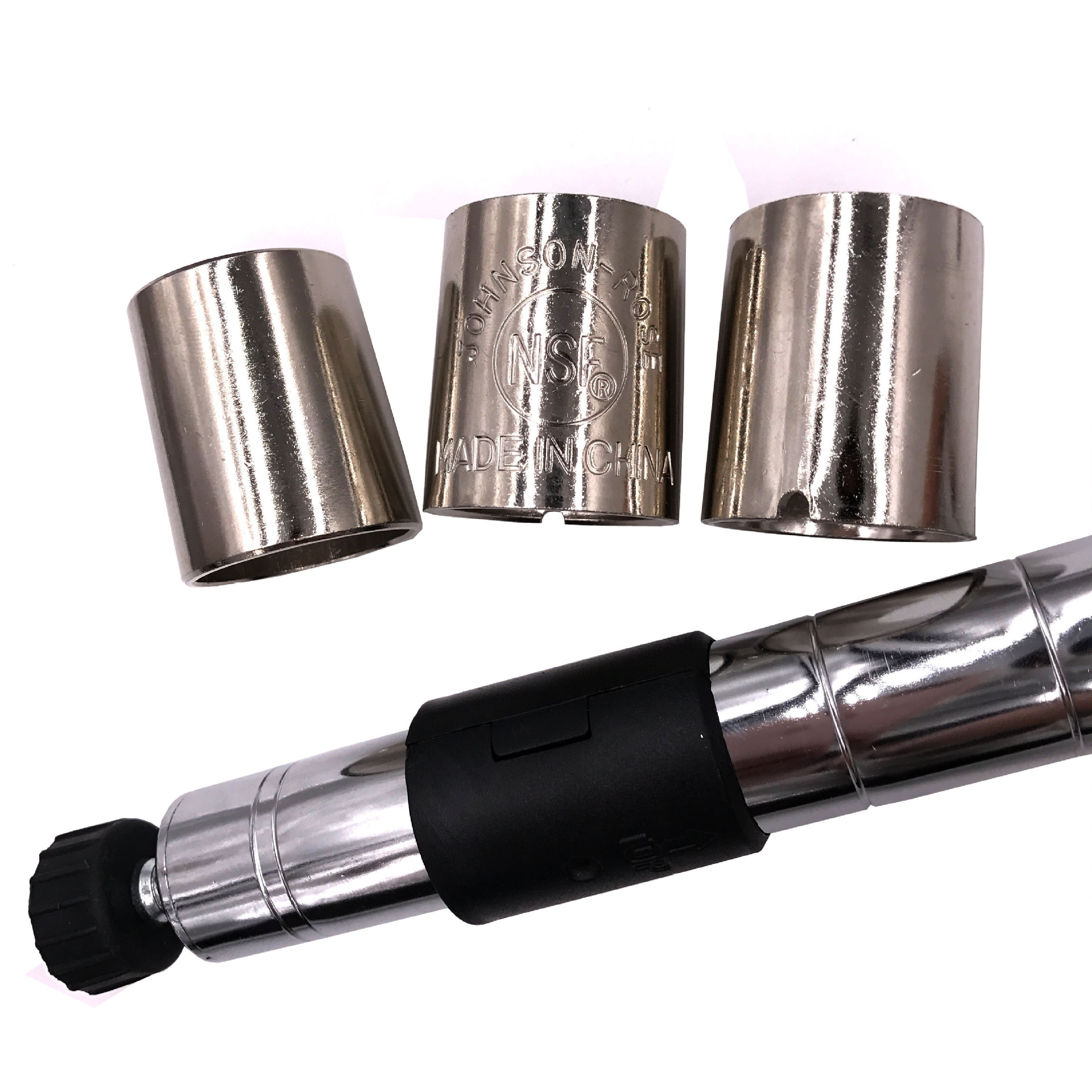 力耀创意加工做竹节置物架铁管锥筒LOGO款波浪网片锥套接头