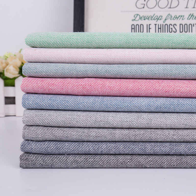 格子面料 斜纹色织格子布料 家居服衬衫布面料可磨毛沙发布面料