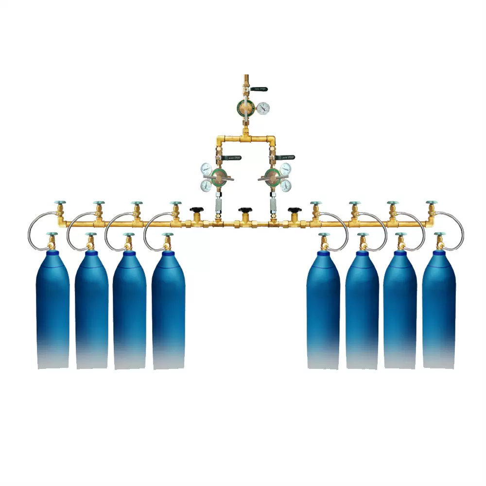 低价销售氧气汇流排 氮气氩气汇流排 不锈钢工业气瓶集装装置