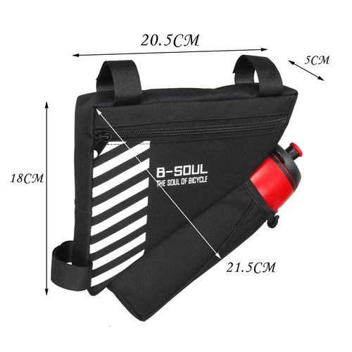 B-SOUL Bicycle Bag Mountain Bike Triangle Hydration Bag Water Bottle Bag Saddle Bag Water Bottle Top Tube Bag Triangle Tool Bag