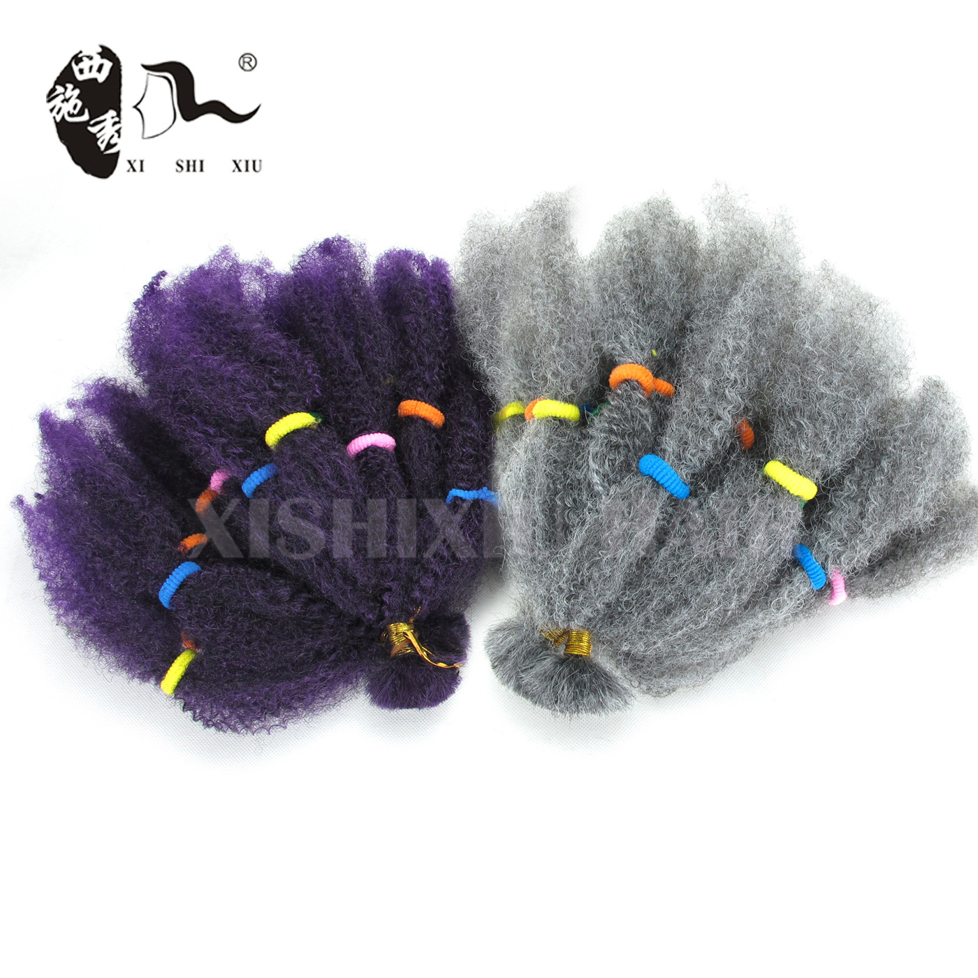 AliExpress Foreign Trade Chemical Fiber Wig afro kinky bulk Caterpillar Hair Extending Large Braid African Dirty Braid