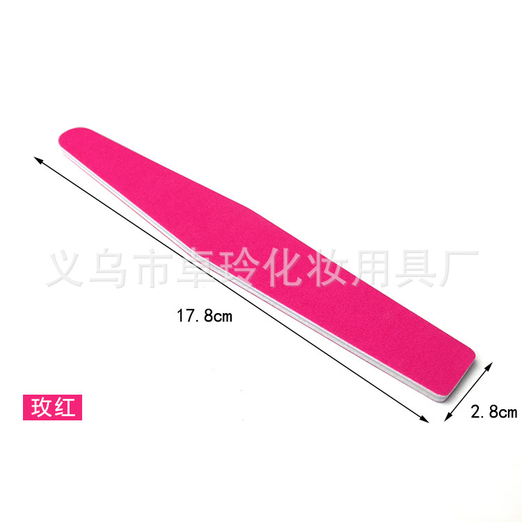 Tira de lima de uñas al por mayor tira de arena de diamante Eva lima de uñas color fluorescente tira de frotamiento de uñas traje de herramientas de uñas