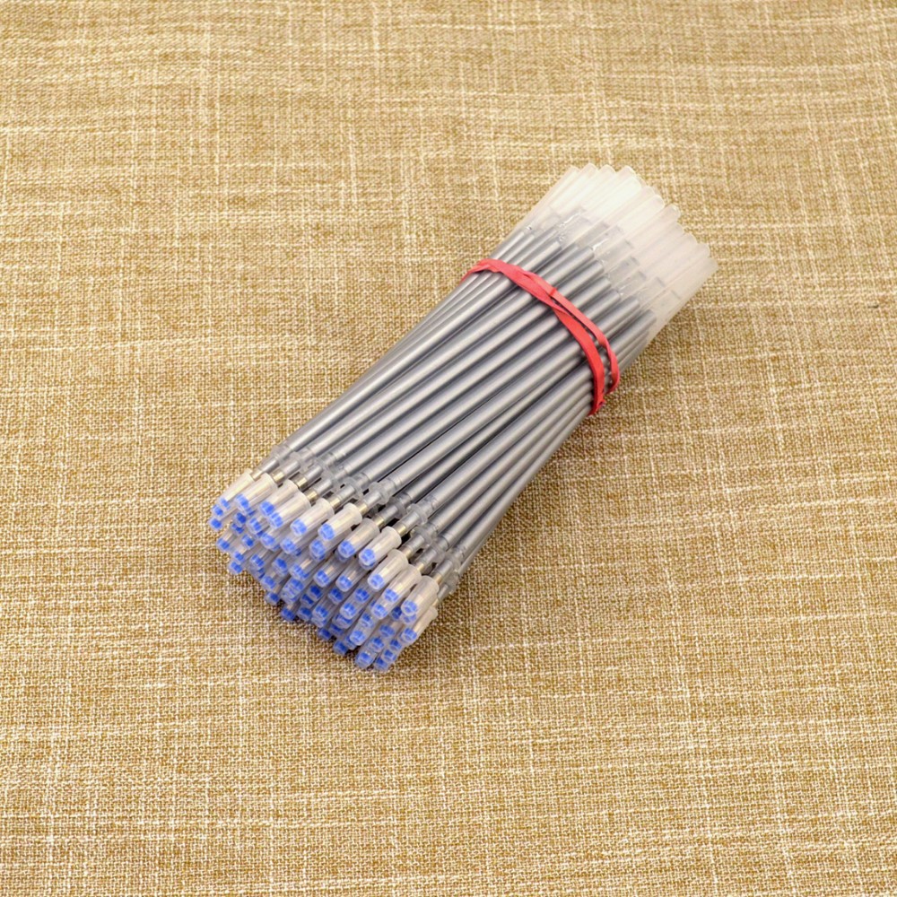 Manufacturer 2.4mm specification bullet head gold and silver 2 color copy through the refill Flash Pen straight pen neutral refill