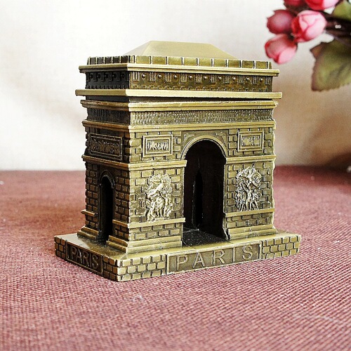Paris Arc de Triomphe model, French tourist souvenirs, handicrafts, world-famous building models, ornaments and gifts