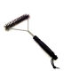 Factory direct supply 12 inch stainless steel curly cleaning brush BBQ Barbecue brush barbecue professional cleaning wire brush