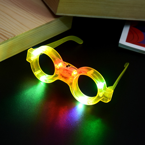 Glowing Glasses LED Blinds Glitter Butterfly Spider-Man Eyes Children's Hot Selling Street Stall Toys Wholesale