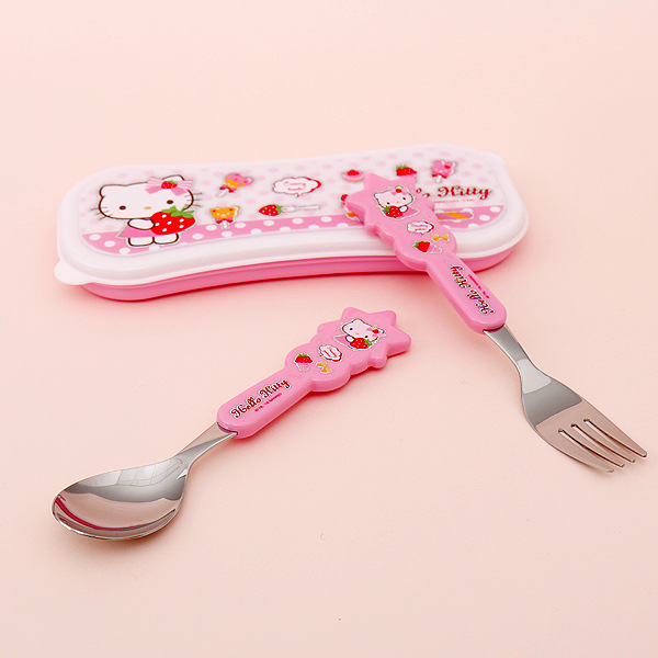 한국 어린이 루미 스푼 포크 박스 세트 [HKK-J1034] 유아식기