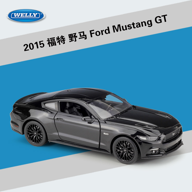 Willy WELLY1:24 Ford Mustang sports car 2015Ford Mustang GT simulation alloy car model