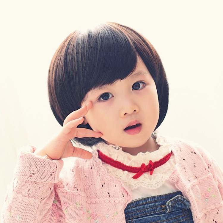 Strictly selected new children's wig girl's wig cute baby girl baby girl bob head princess baby wig