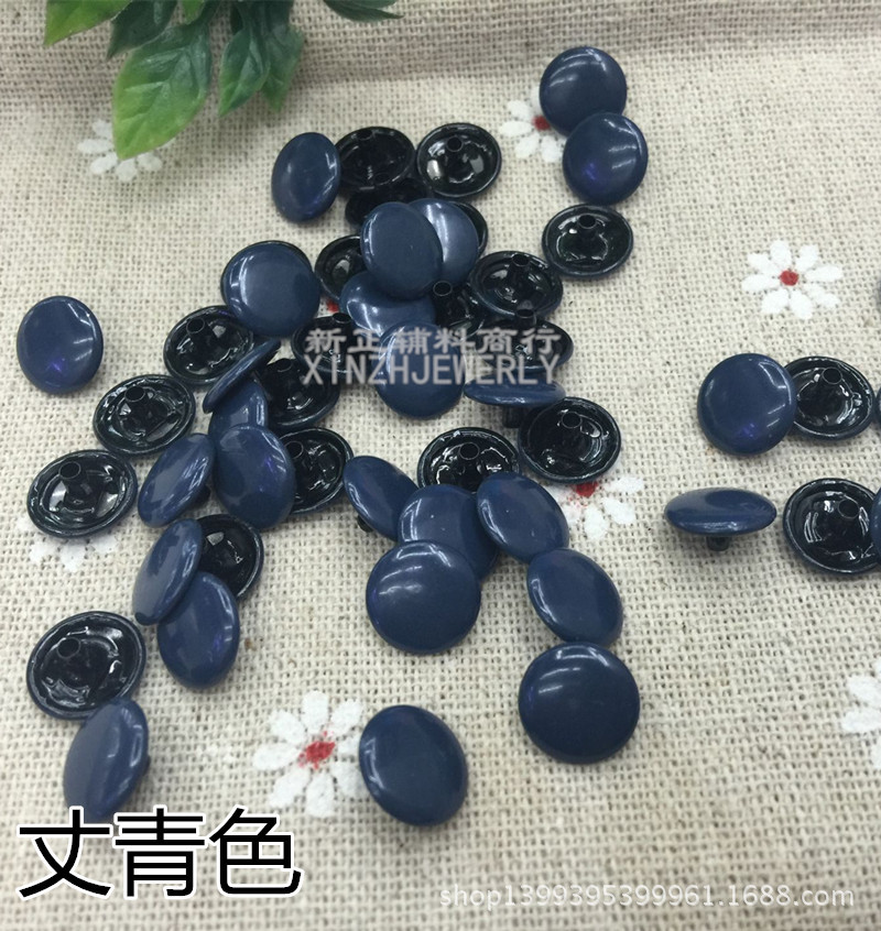 厂家直销光面铆钉光面毛盯双面喷漆包装盒装饰双帽盯柳丁纽扣