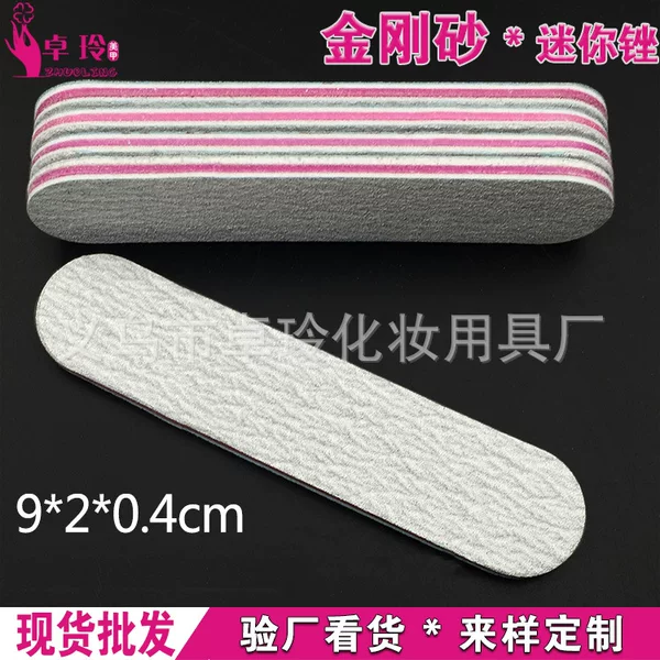 Nail File for Short Nails, Double-Sided Mini Nail Shaping and Polishing Strip, Disposable Sponge File