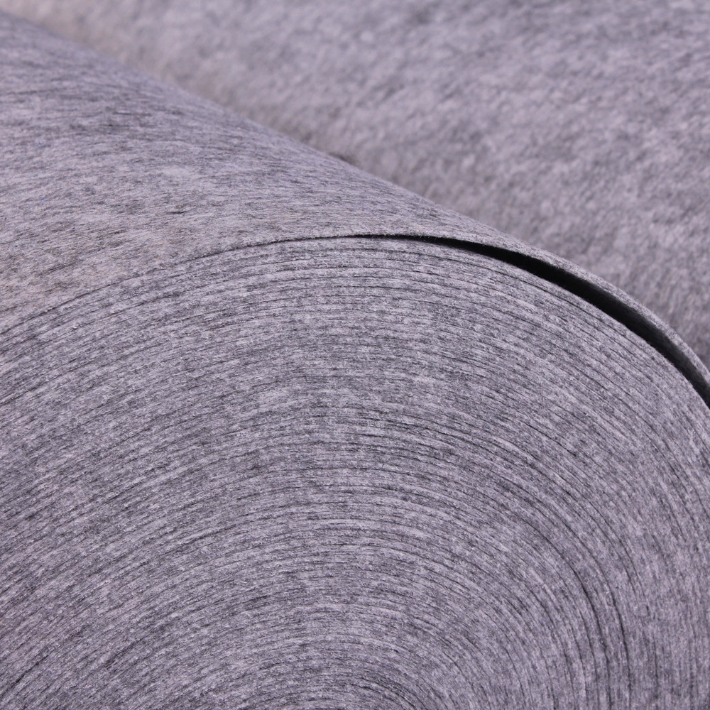 Exhibition roll carpet, thickened abrasion‑resistant, smoke gray and flame‑retardant red, widths up to 4 m