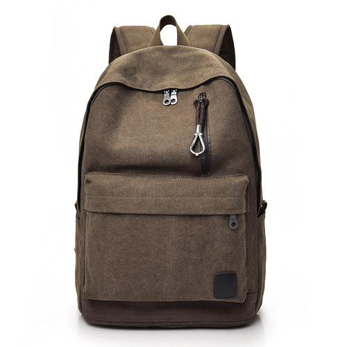 Fashion Trendy Backpack Casual Canvas Backpack Retro Travel Bag College Unisex Student School Bag 8016