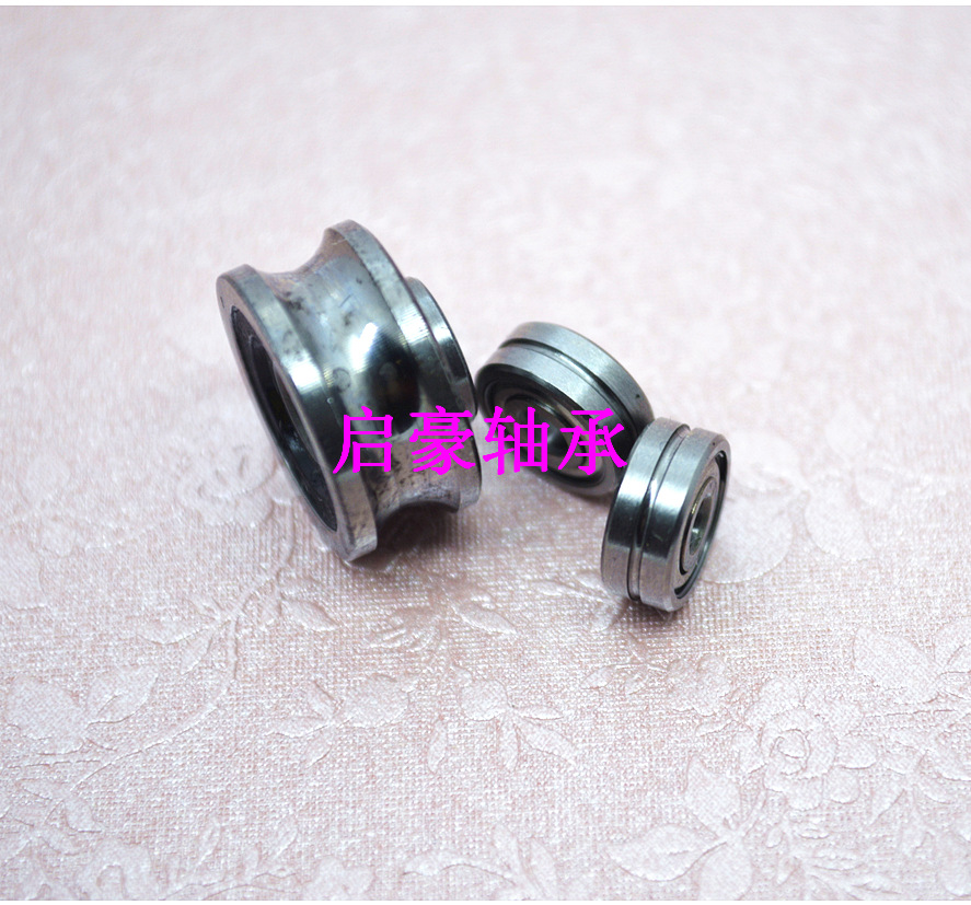 厂家直销U624ZZ导轨道轴承 带U型槽 尺寸4*13*4mm 走线轴承