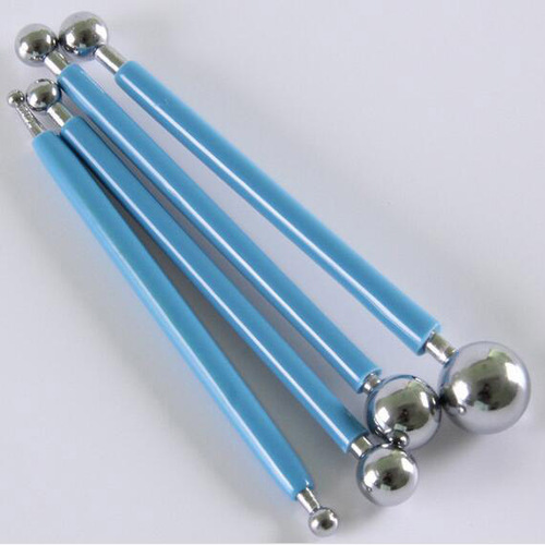 Pill stick, stainless steel ball mold 4-piece set, baking fondant cake decoration tools, clay making DIY