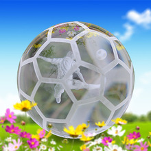 创意水晶足球 篮球工艺品 内雕球星  比赛奖品家居摆件 定 制批发